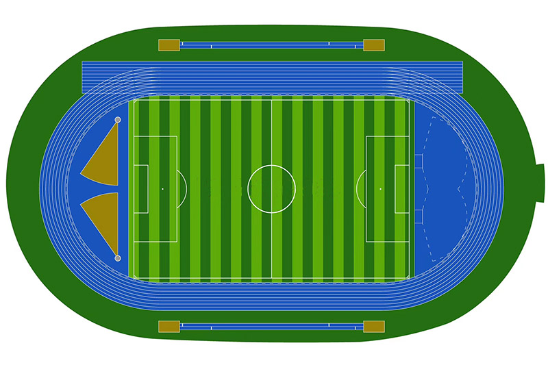 足球场平面图